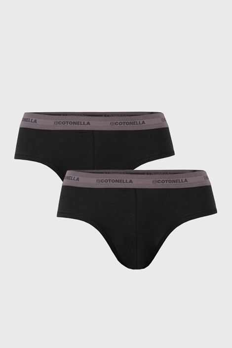2 PACK černých slipů Uomo Comfort - Slipy, Pánské prádlo,  Slipy,  tanga a jocksy