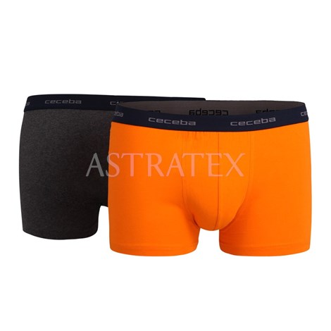 2 pack pnskch boxerek CECEBA Jubilee Orange - Boxerky, Pnsk prdlo,  Boxerky,  Jednobarevn boxerky