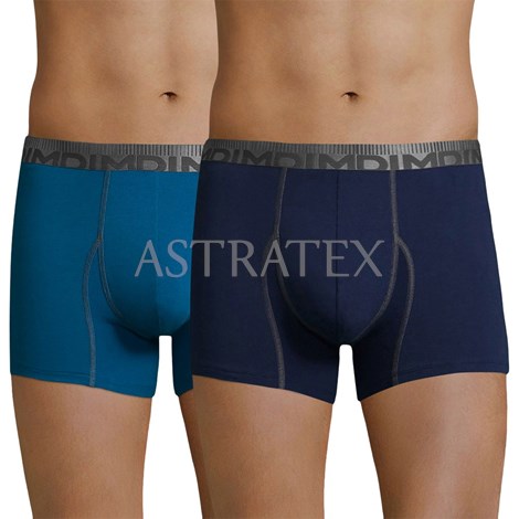 2 pack pnskch boxerek DIM Cotton 3D Flex Blue - Boxerky, Pnsk prdlo,  Boxerky