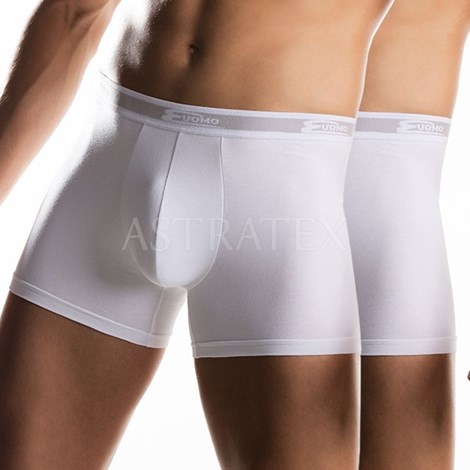 2 pack pnskch boxerek UOMO Bianco del - Boxerky, Pnsk prdlo,  Boxerky,  Jednobarevn boxerky