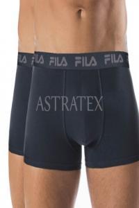 2-pack tmav modrch boxerek s tmav modrou gumou FILA