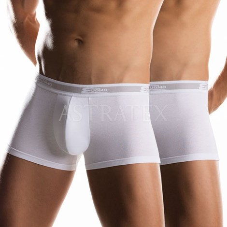 2pack pnskch boxerek Dario White krat - Jednobarevn boxerky, Pnsk prdlo,  Boxerky,  Jednobarevn boxerky