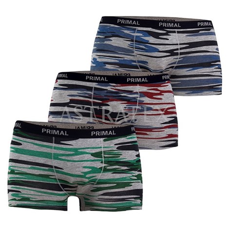3pack chlapeckch boxerek 4487 - Vcebarevn boxerky, Pnsk prdlo,  Boxerky,  Vcebarevn boxerky