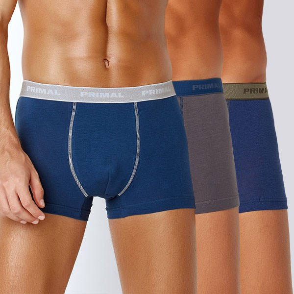 3pack pnskch boxerek Primal B117 - Pnsk prdlo, Pnsk prdlo,  Boxerky,  Jednobarevn boxerky