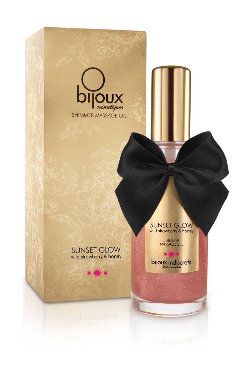 Bijoux Indiscrets Sunset Glow Wild Strawberry masn olej - Doplky, Dmsk spodn prdlo,  Erotick prdlo,  Doplky