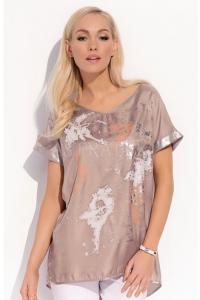 Dmsk luxusn triko Kloe Brown