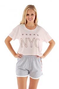 Dámské pyžamo NYC růžové