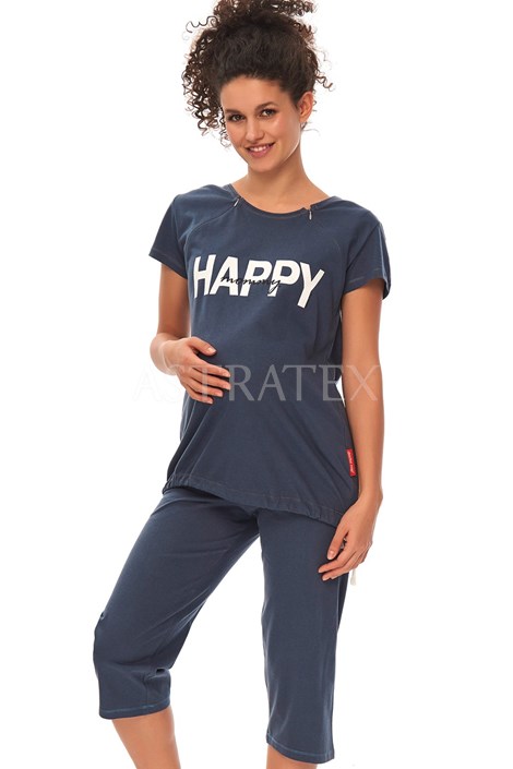 Matesk kojic pyamo Happy Mommy modr - Novinky, Akce,  Novinky
