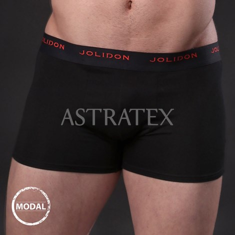 Pnsk boxerky JOLIDON Silk Touch Black - Modalov prdlo, Pnsk prdlo,  Modalov prdlo