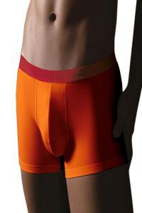Pánské boxerky krátká nohavička Orange Red