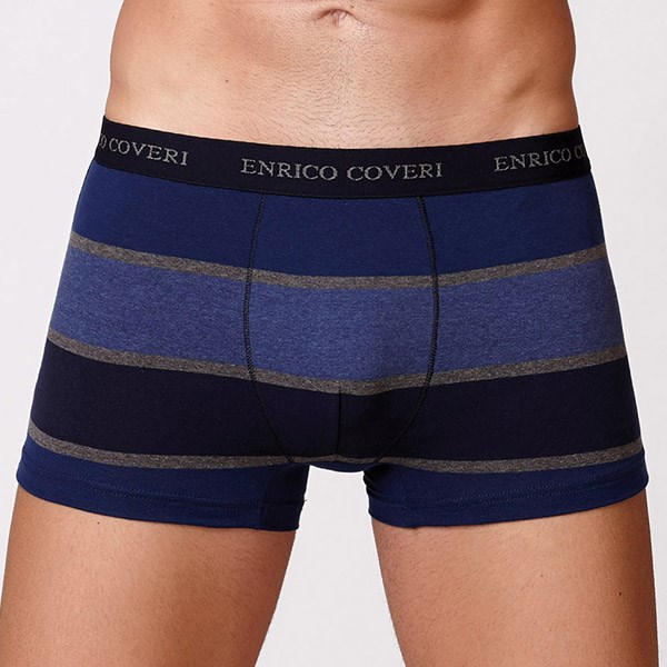 Pnsk italsk boxerky Enrico Coveri 1556 Blue - , Pnsk prdlo,  Boxerky,  Vcebarevn boxerky