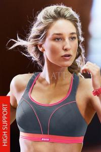 Sportovní podprsenka Shock Absorber Ultimate Run S5044 Grey bez kostic